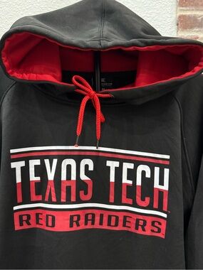 Texas Tech Red Raiders Colosseum Black & Red Hoodie Mens Size XXL